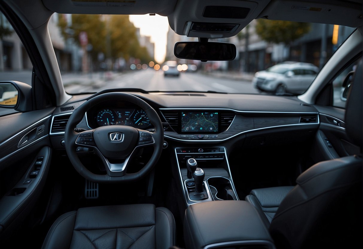 An autonomous vehicle's data being erased, ensuring driver privacy