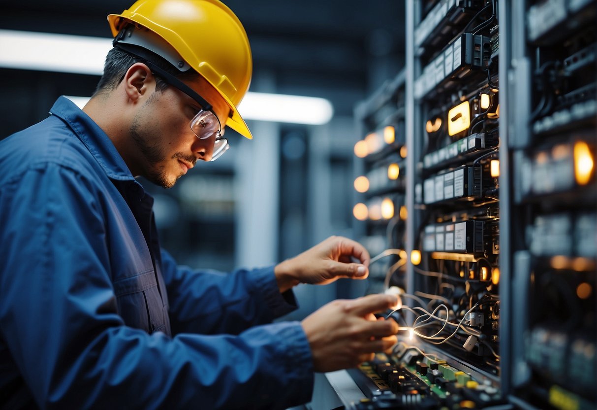 A technician erases data from energy sector systems, safeguarding critical infrastructure