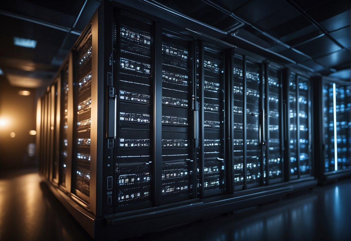 A network of interconnected servers with data being securely erased in virtual private networks