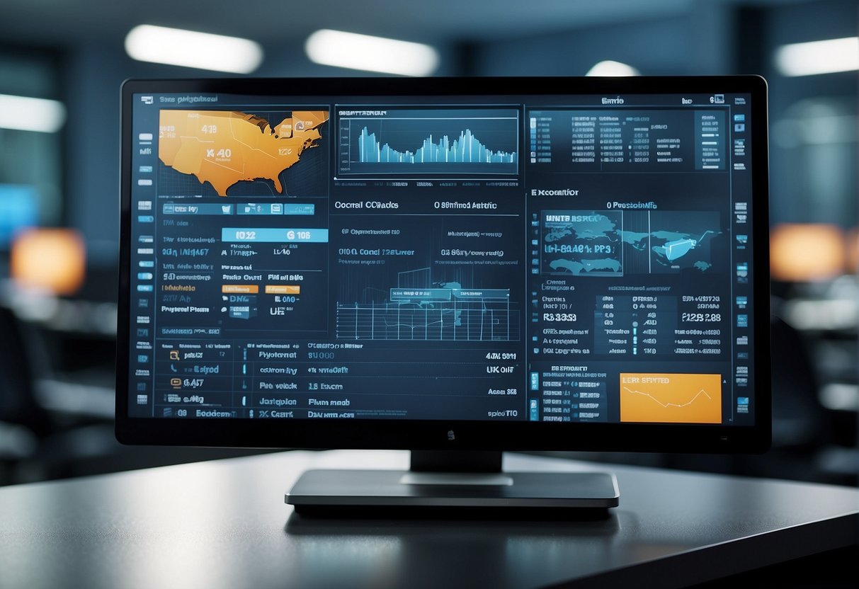 A computer screen displaying a DMS interface with a data erasure tool integrated seamlessly, enhancing document security and workflow efficiency