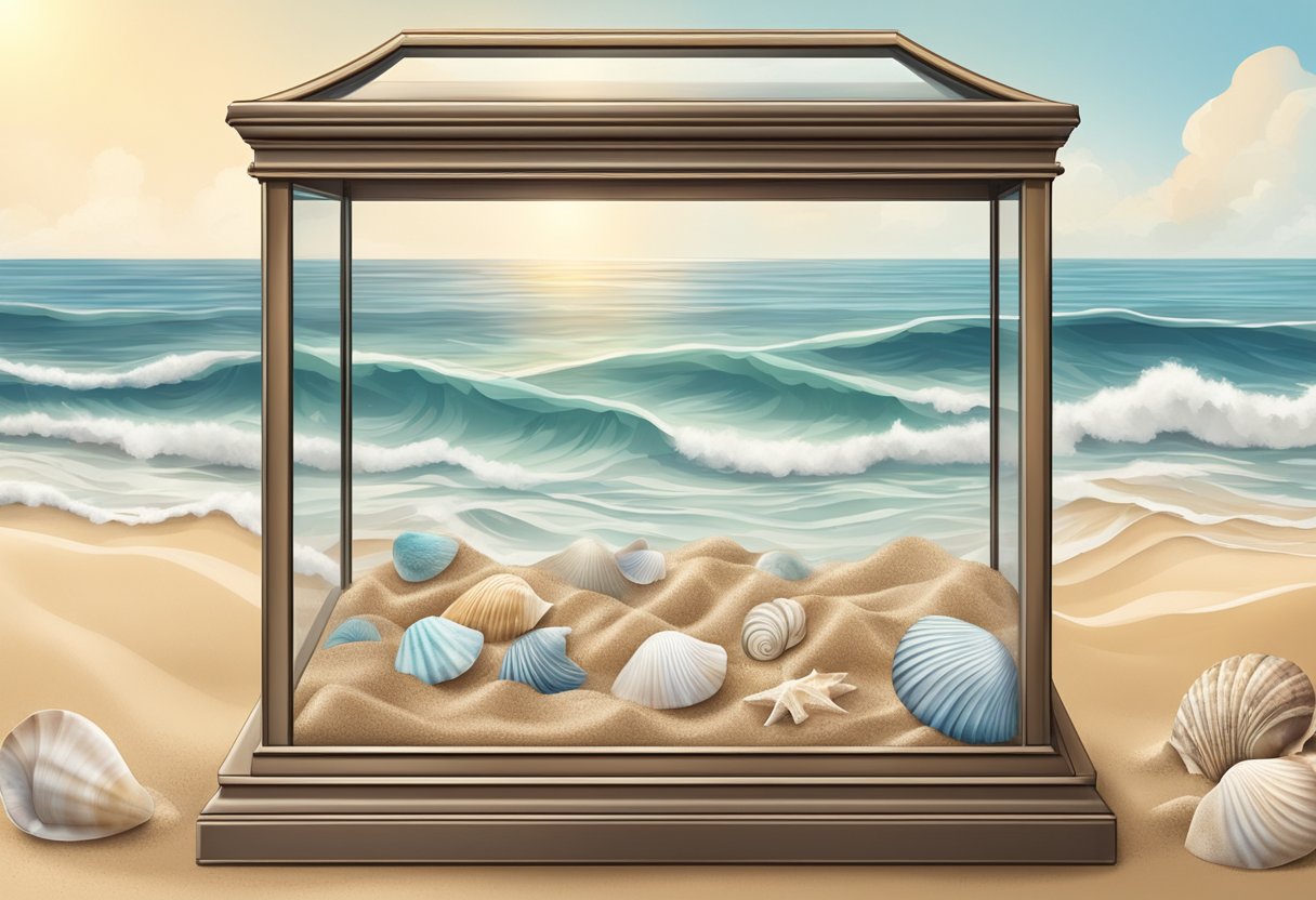 Key deals west seashells and sand picture frame