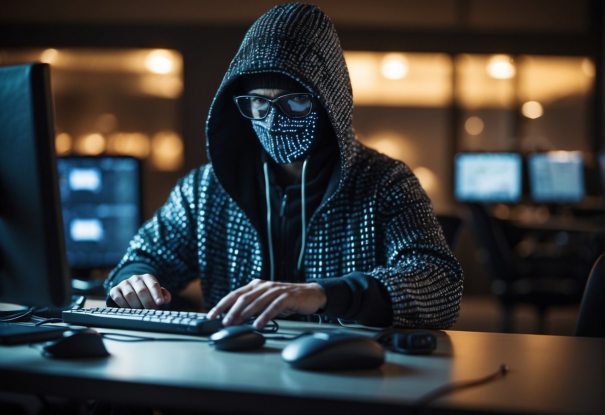 A hacker erases data while conducting penetration testing