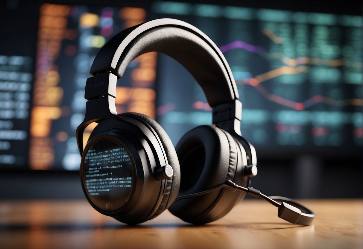 An AR headset displaying data erasure process with FAQ list in background