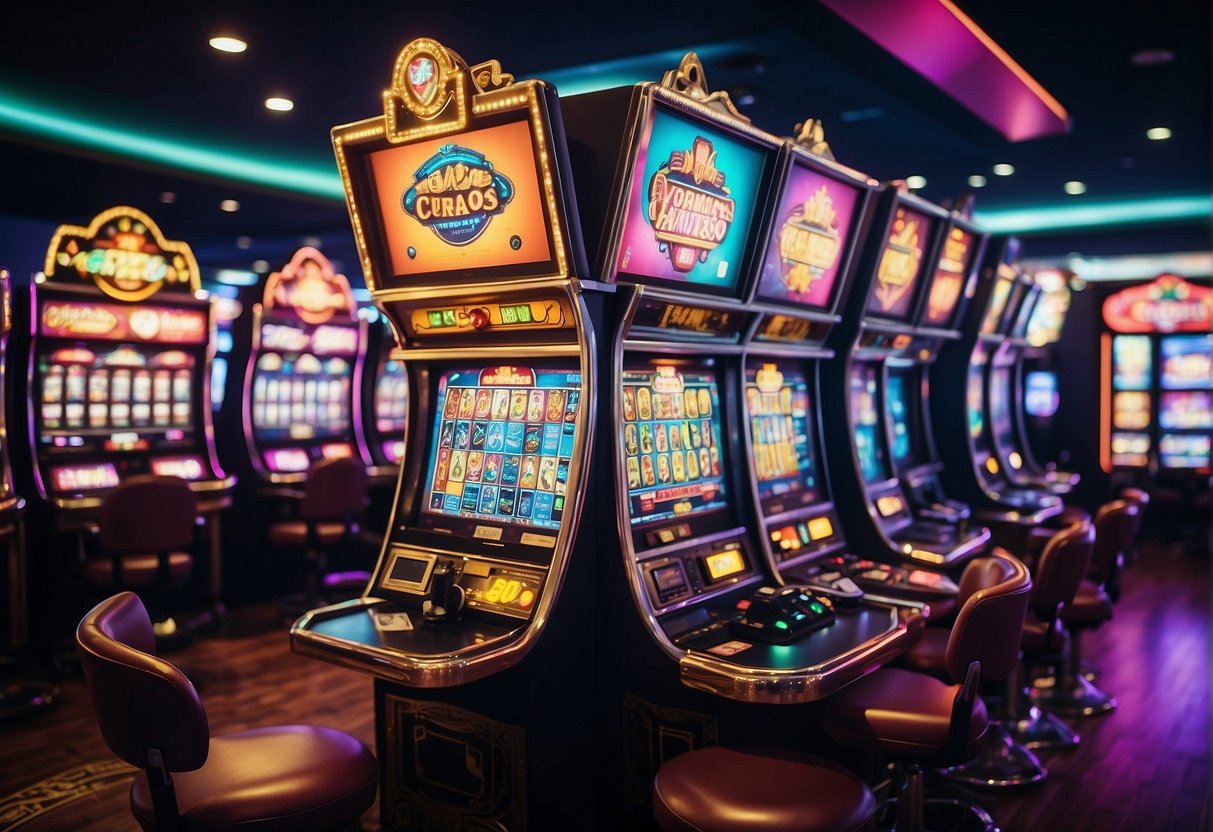 Colorful casino games and logos from top crypto providers fill the vibrant digital space