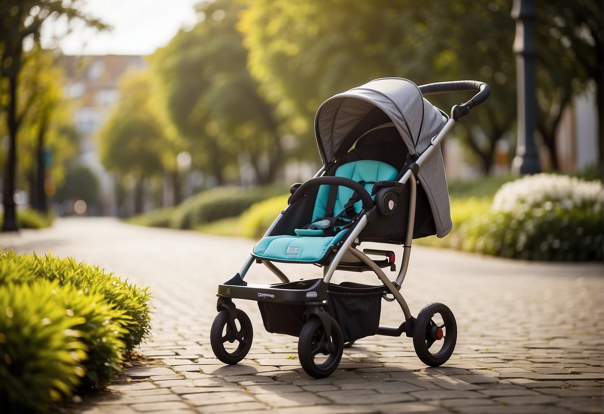 A 4-year-old's stroller needs: sturdy frame, adjustable straps, comfortable seat, sunshade, storage basket, and easy maneuverability