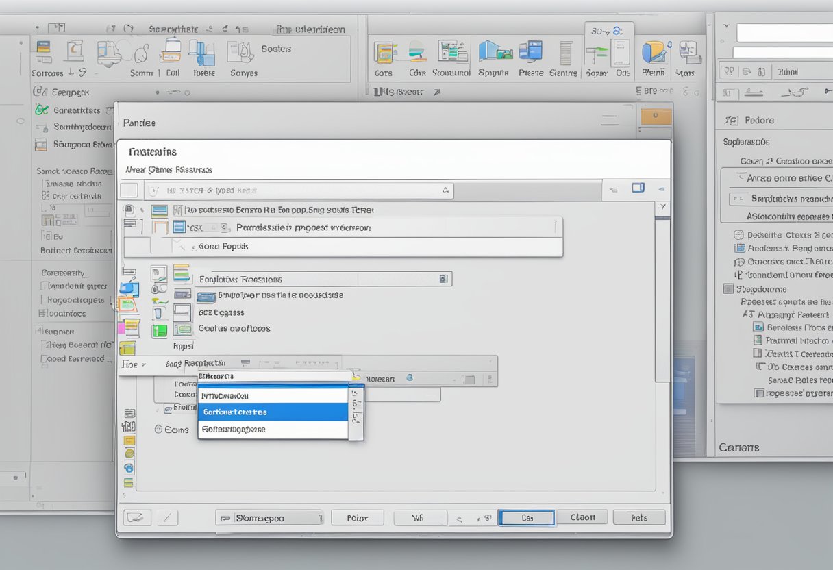 A computer screen with a highlighted text in a specific font, and a cursor hovering over the "paste" option in a drop-down menu