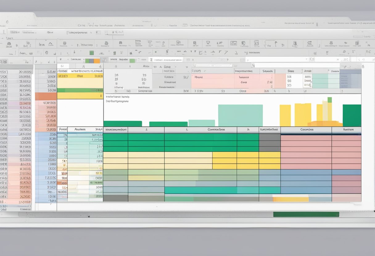 A computer screen displaying an Excel spreadsheet. The top row is highlighted and labeled as the header row. The cursor is positioned to enter data