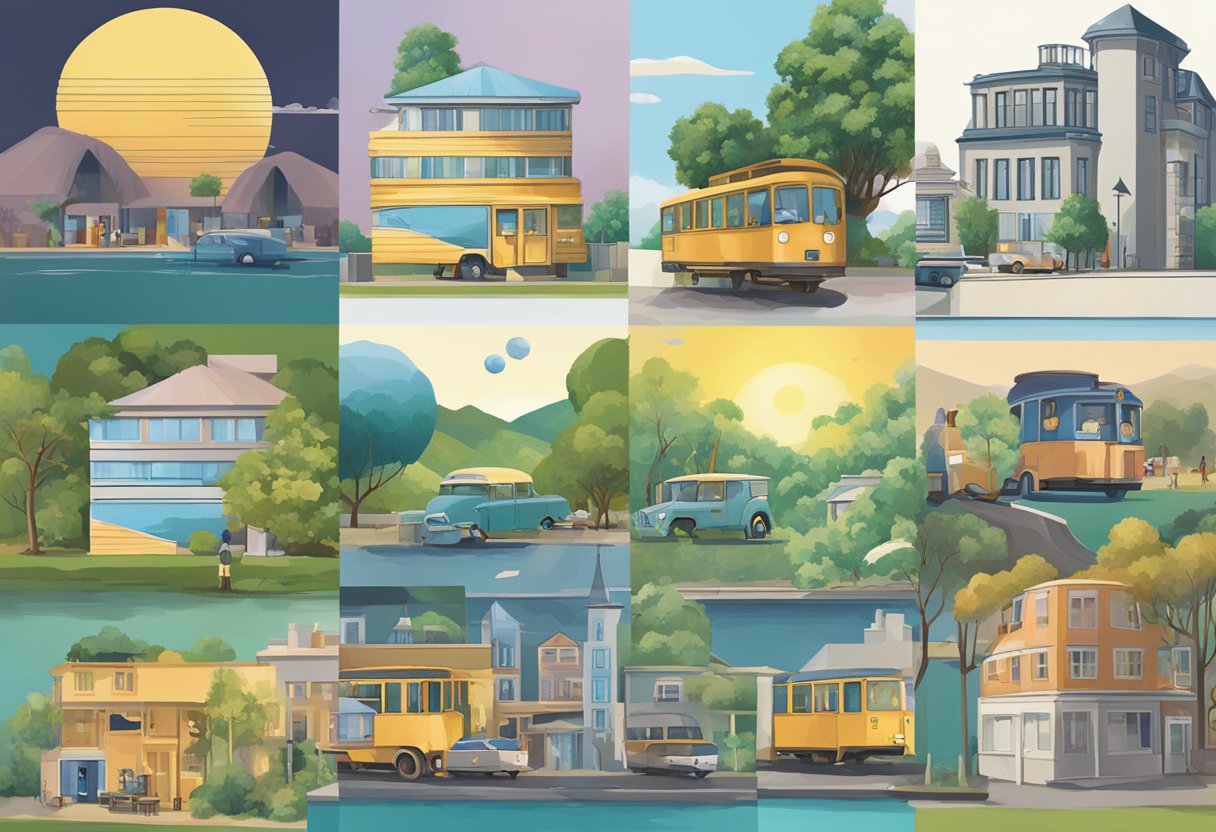 Various images being adjusted and resized in Microsoft Word, all being made the same size