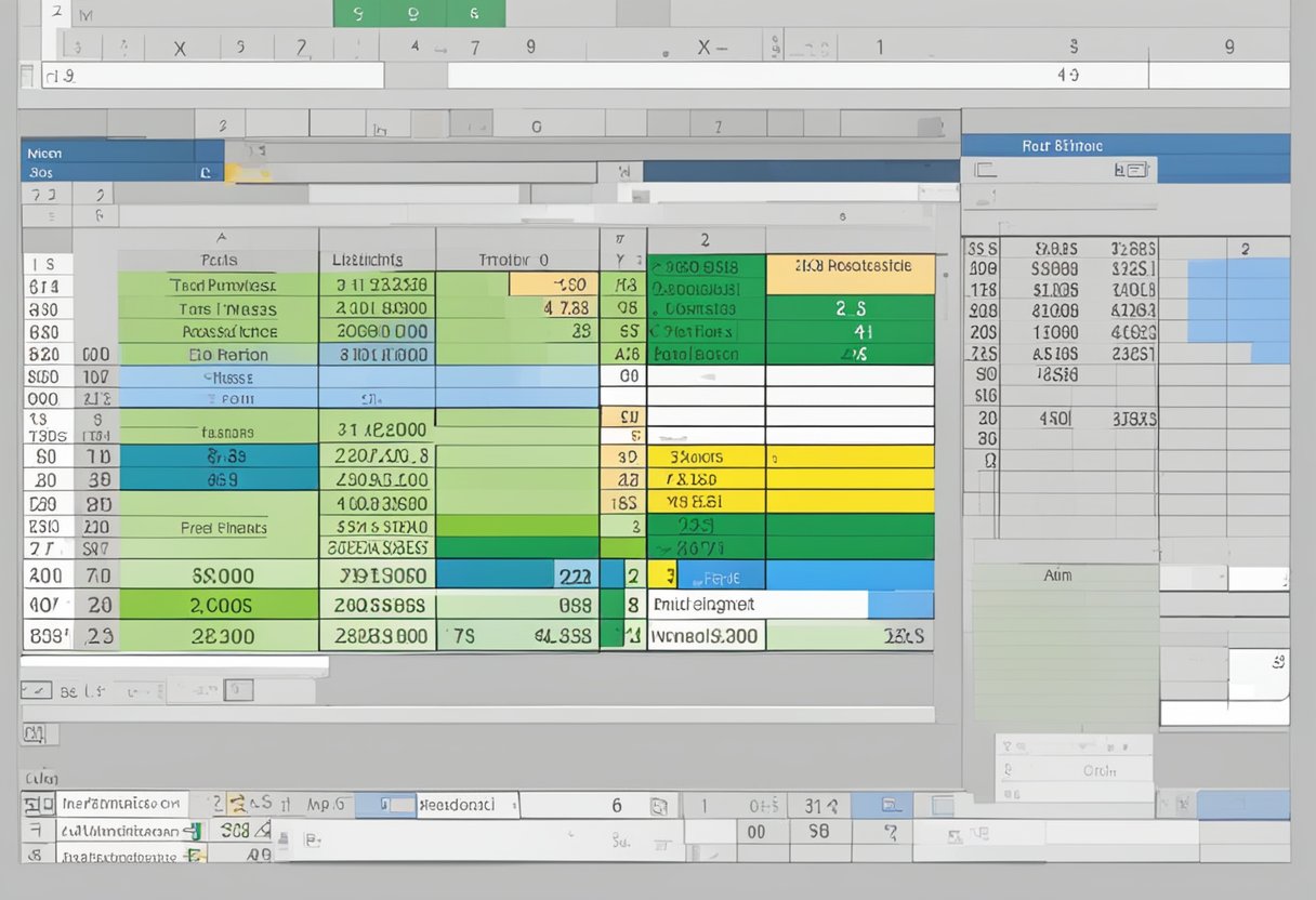 Cells in Excel with numbers being multiplied, formula bar showing multiplication symbol, and the resulting product displayed in a separate cell