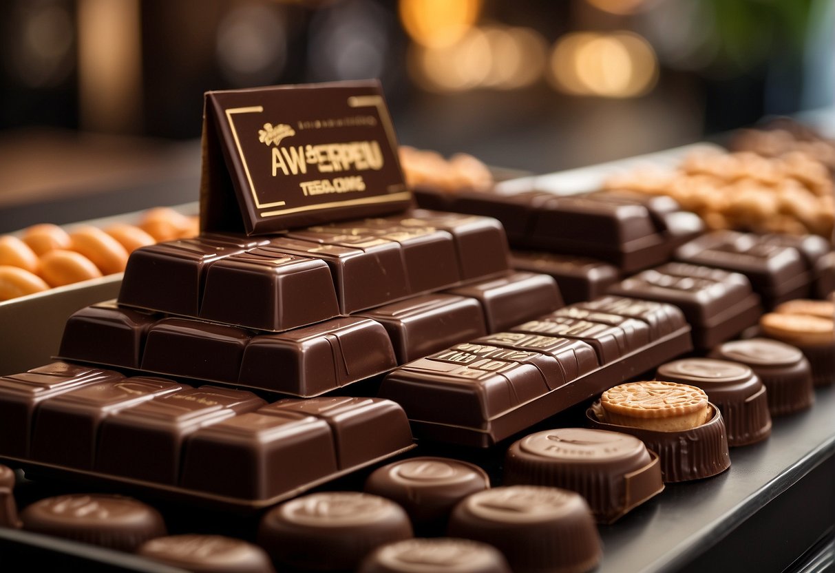 A display of Awfully Chocolate promotions in Singapore on a Telegram channel