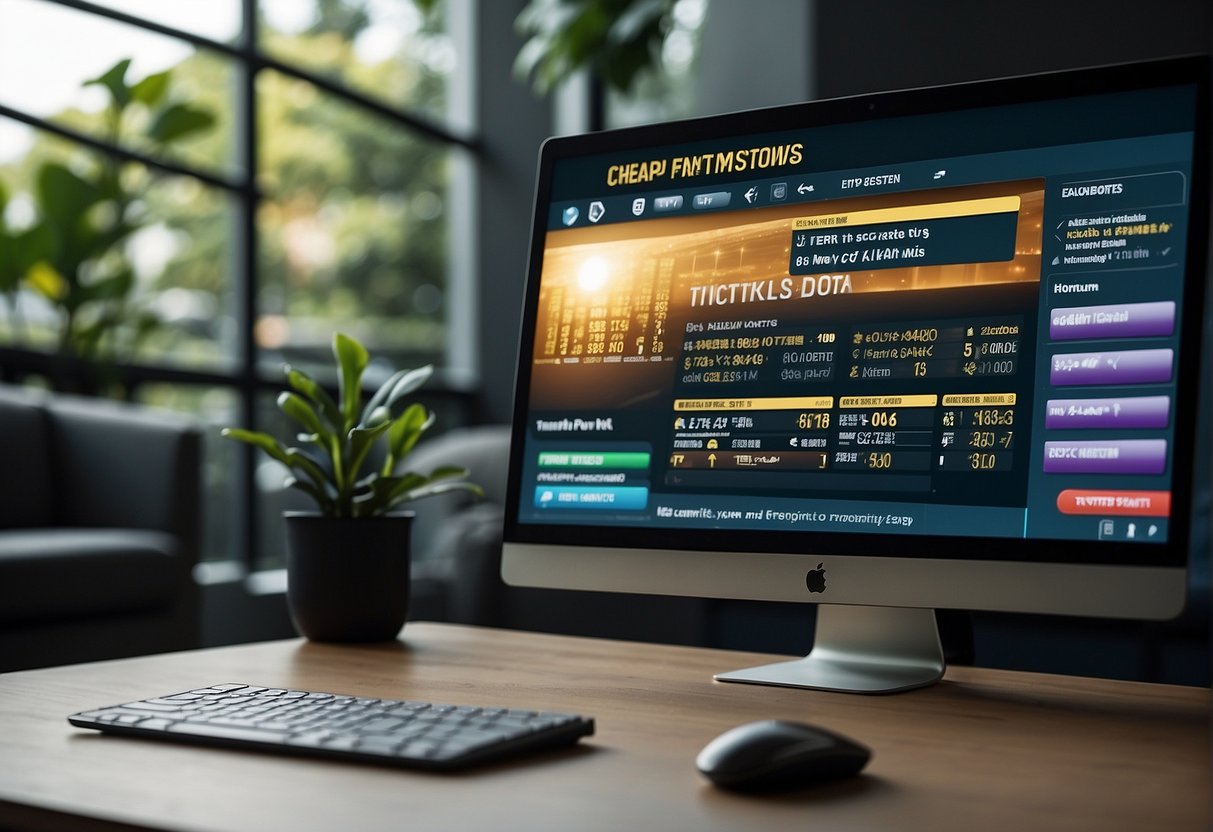 A computer screen displaying the "Frequently Asked Questions" section of Cheaptickets promotions in Singapore