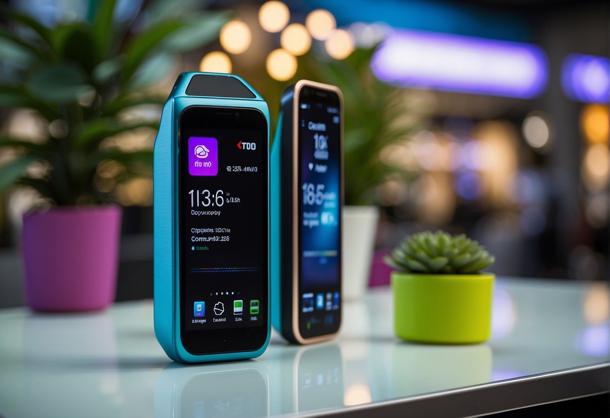 A vibrant display of the latest electronic promotions in Singapore, featuring sleek gadgets and enticing deals