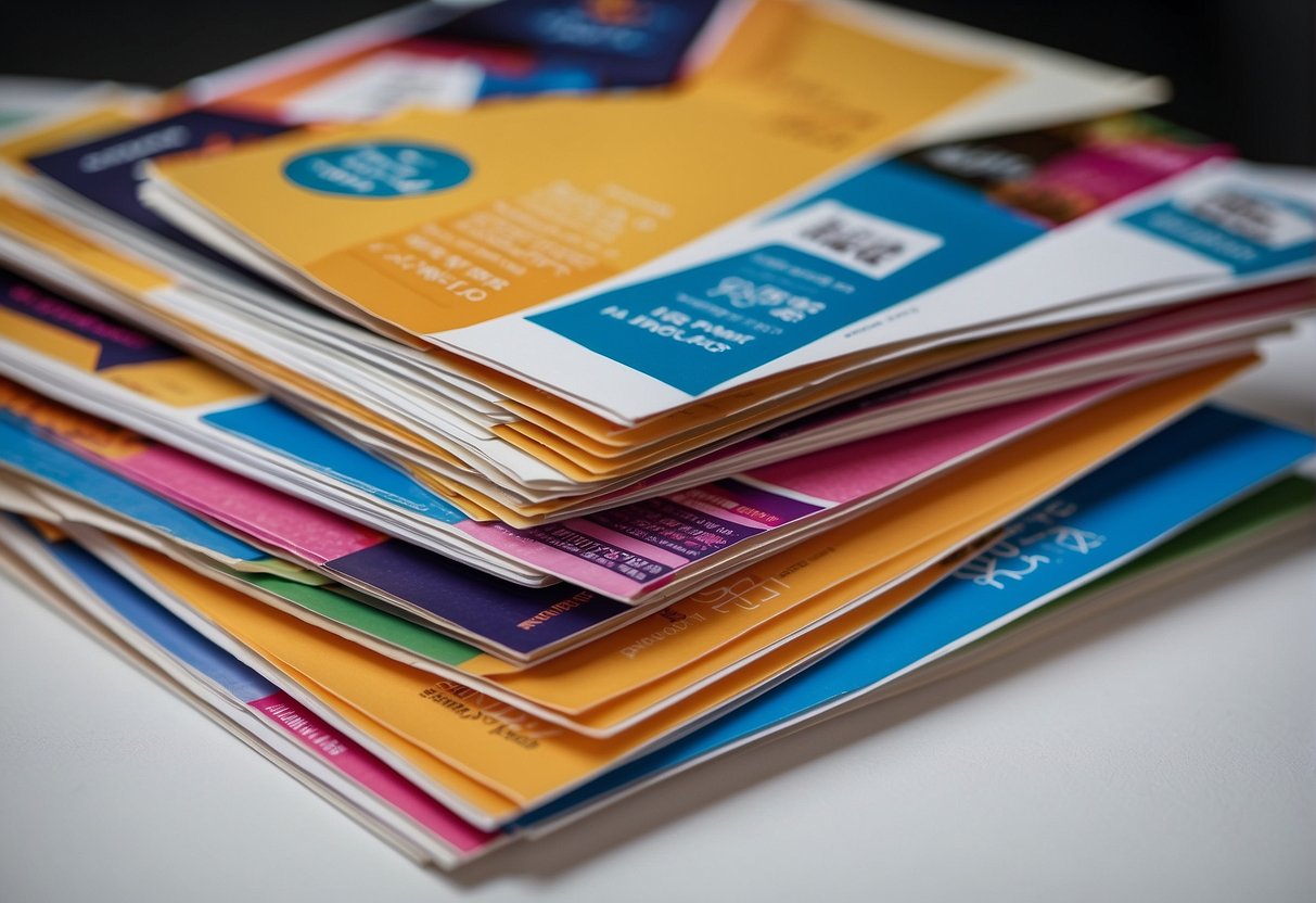 A stack of colorful promotional flyers for Medicube in Singapore, with a "Frequently Asked Questions" header