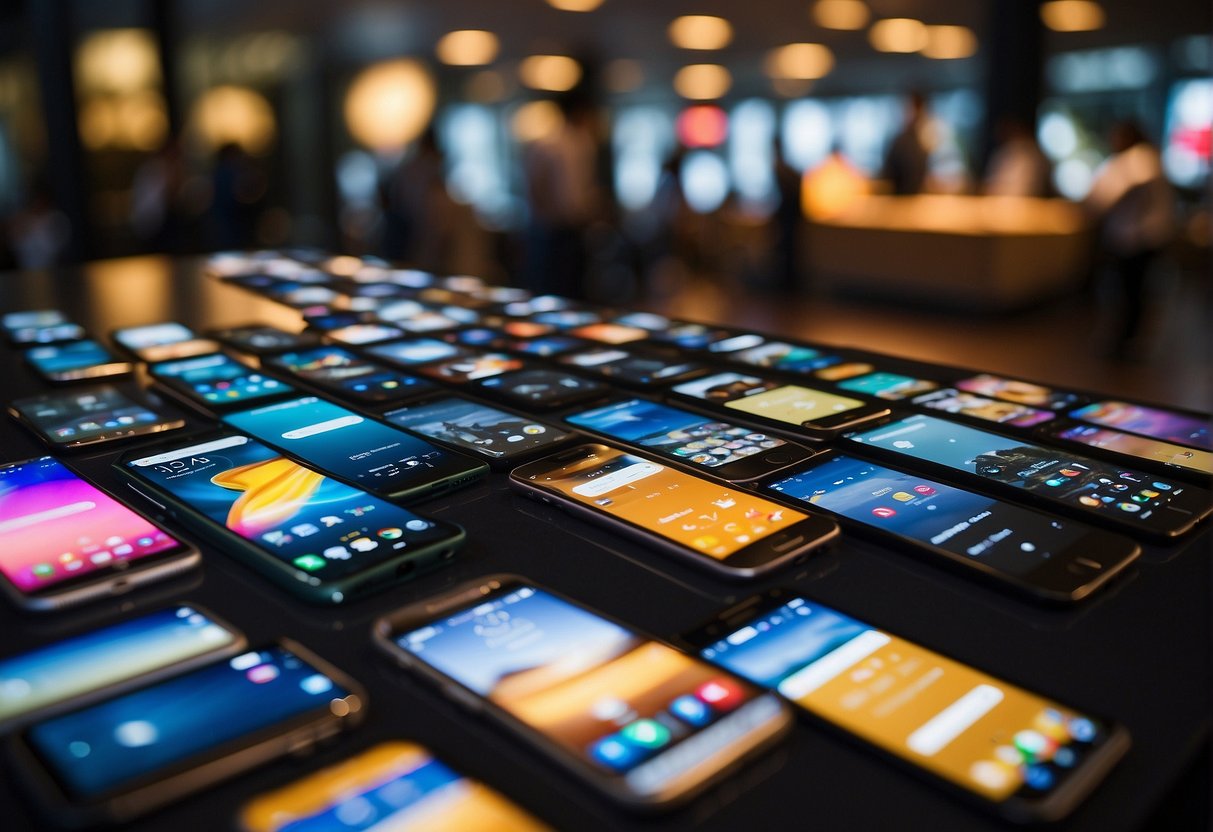 A display of the latest smartphone promotions in Singapore