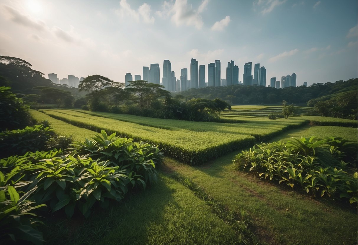A lush green farm in Singapore showcasing nature and member privileges promotions