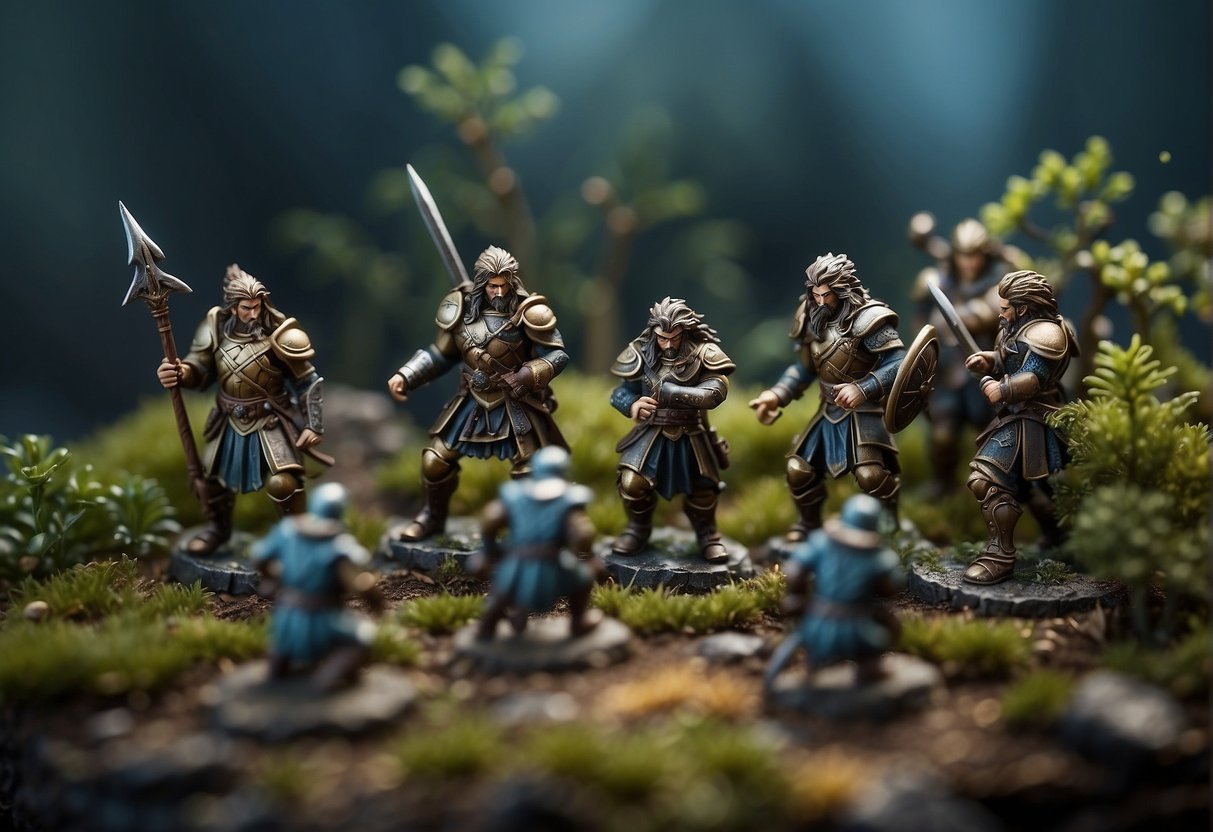 Players engage in strategic battles, summoning powerful creatures in lush, otherworldly landscapes. Unique abilities and tactics are key