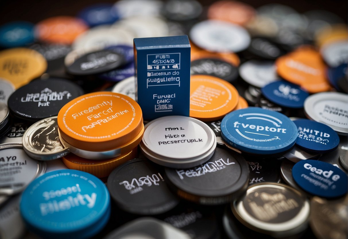 A stack of promotional products with "Frequently Asked Questions" printed on them