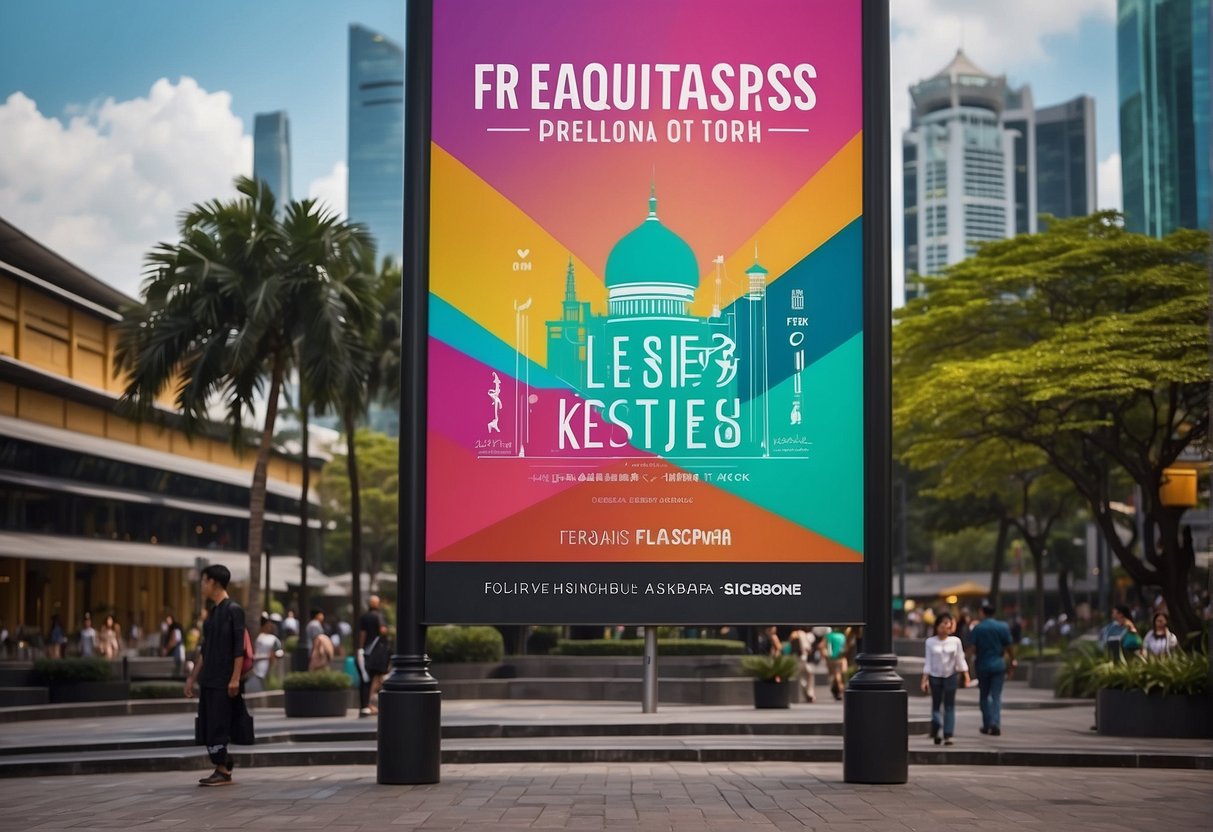 A colorful promotional banner with "Frequently Asked Questions" text and the ClassPass logo against a backdrop of iconic Singapore landmarks