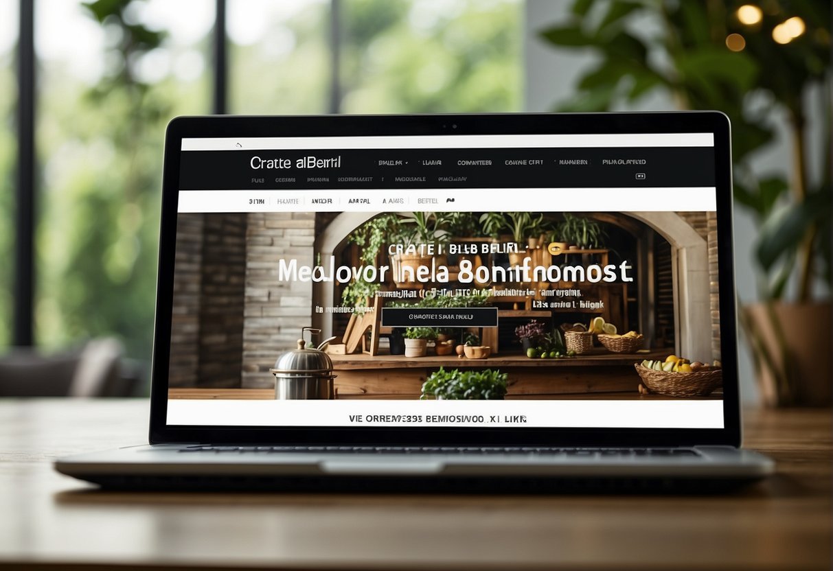 A laptop displaying exclusive online promotions for Crate and Barrel in Singapore