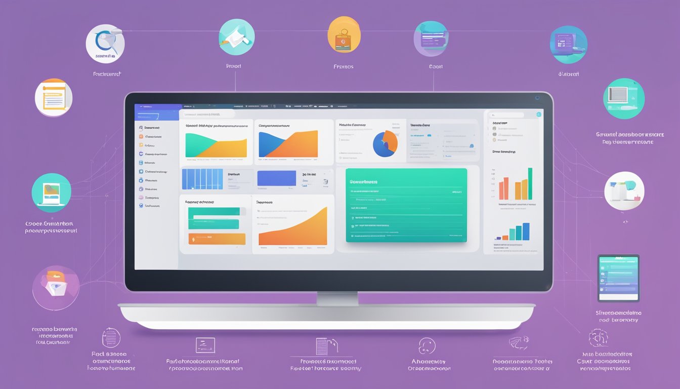 A computer screen displaying Elementor Pro features with a list of potential users and benefits