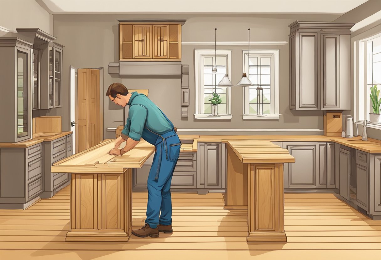 A carpenter uses general woodworking skills. A cabinet maker specializes in crafting cabinets and furniture