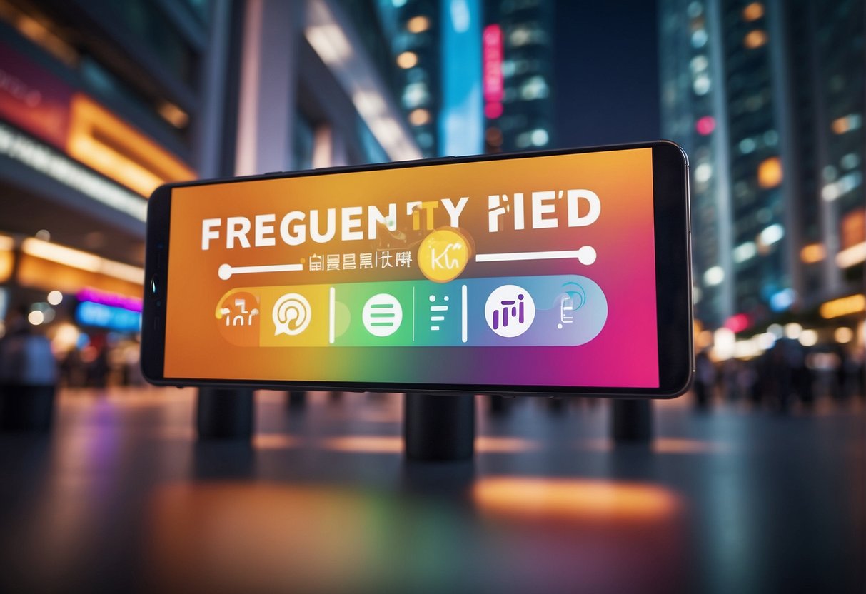 A colorful banner with "Frequently Asked Questions" and "wifi promotions singapore" text, surrounded by wifi symbols and signal bars