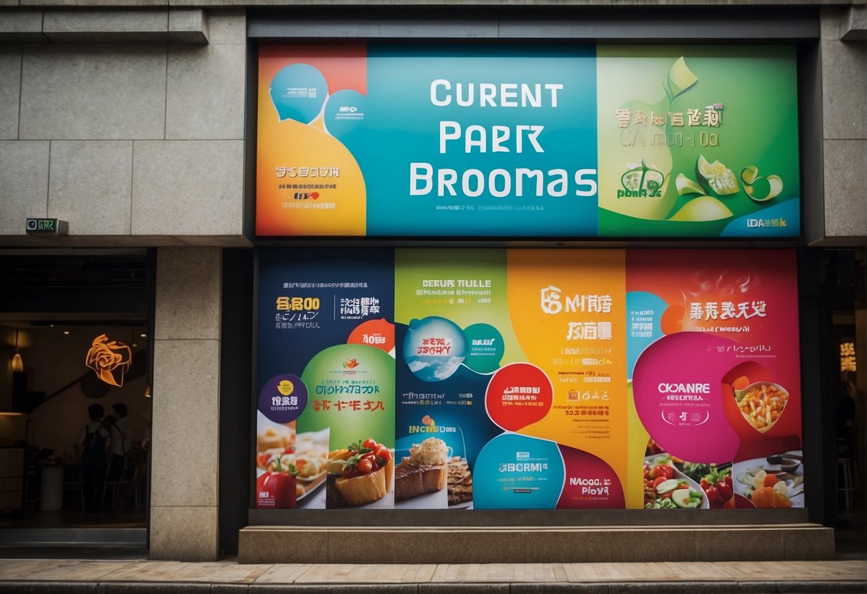 A colorful banner displays "Current Promotions" at Maki San in Singapore