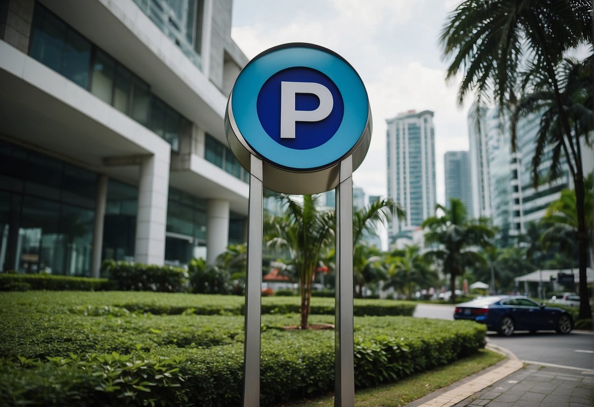 A car loan promotion sign displayed outside a bank in Singapore