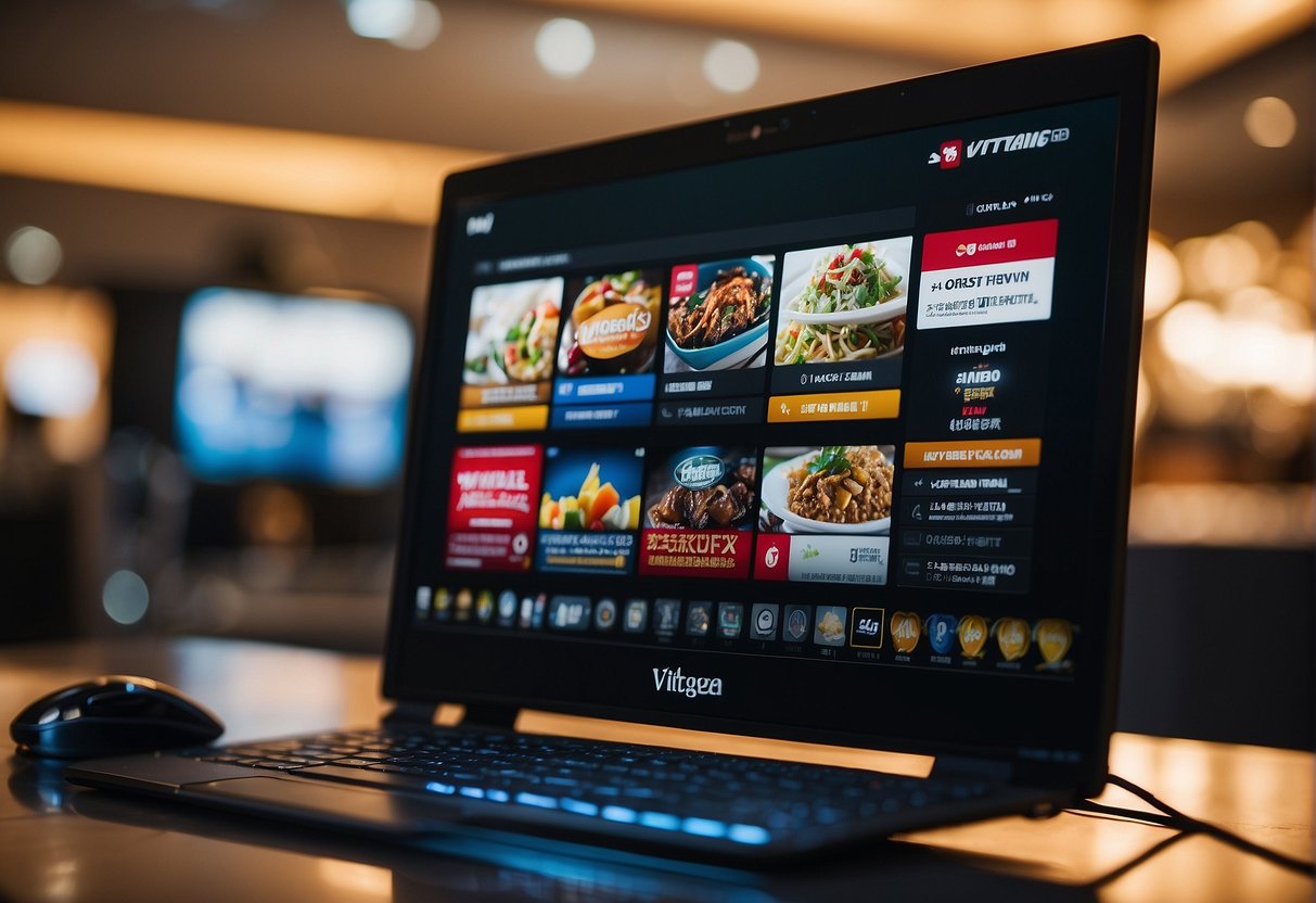 A computer screen displaying exclusive online deals for Vitagen promotions in Singapore