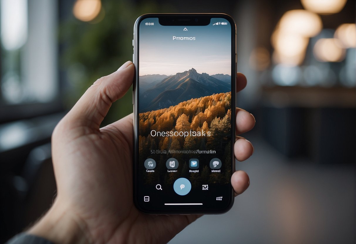 A smartphone displaying Etiqa promotions on social media with likes and comments