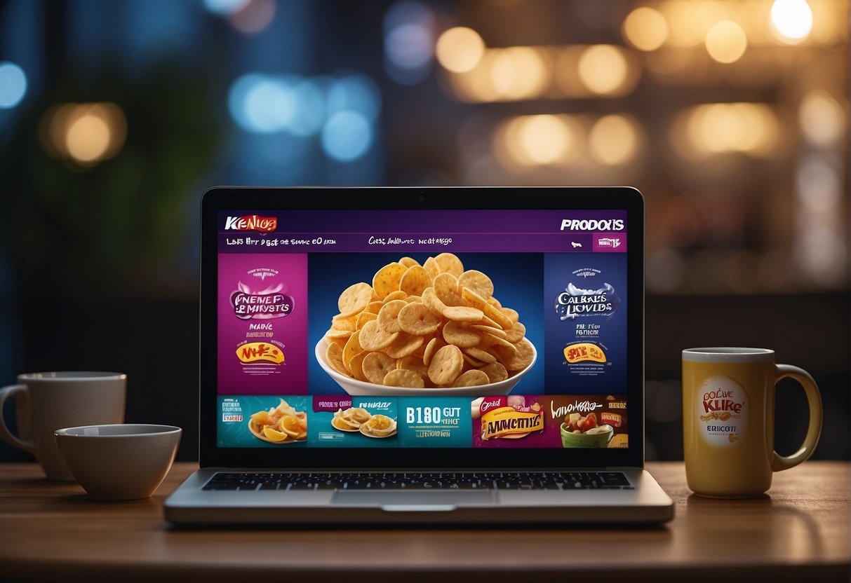 A computer screen displaying exclusive online promotions for Kellogg products in Singapore