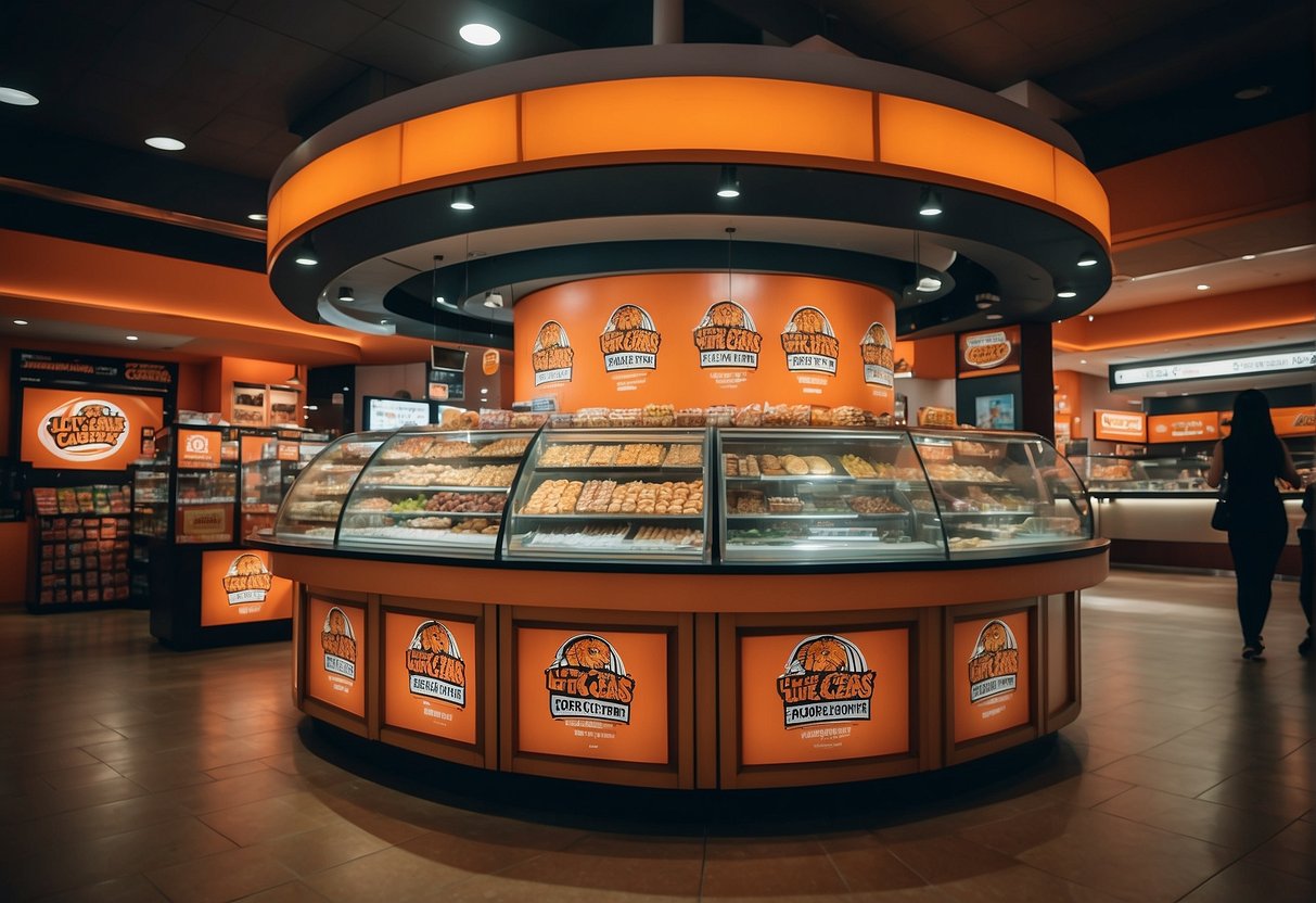 A colorful display of Little Caesars promotions in Singapore, with enticing offers and FAQs
