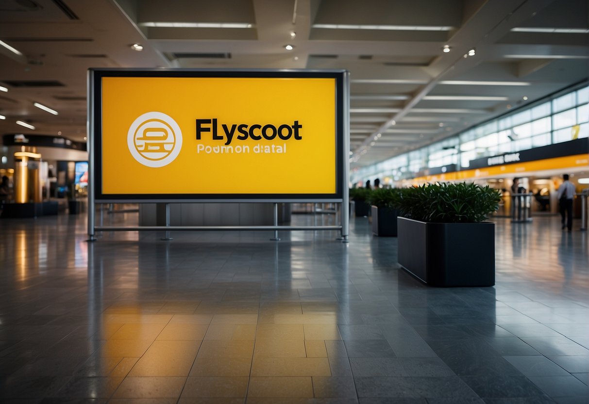 A colorful banner displaying "Latest Promotion Deals for 2024" with the FlyScoot logo and the words "flyscoot promotions singapore" underneath