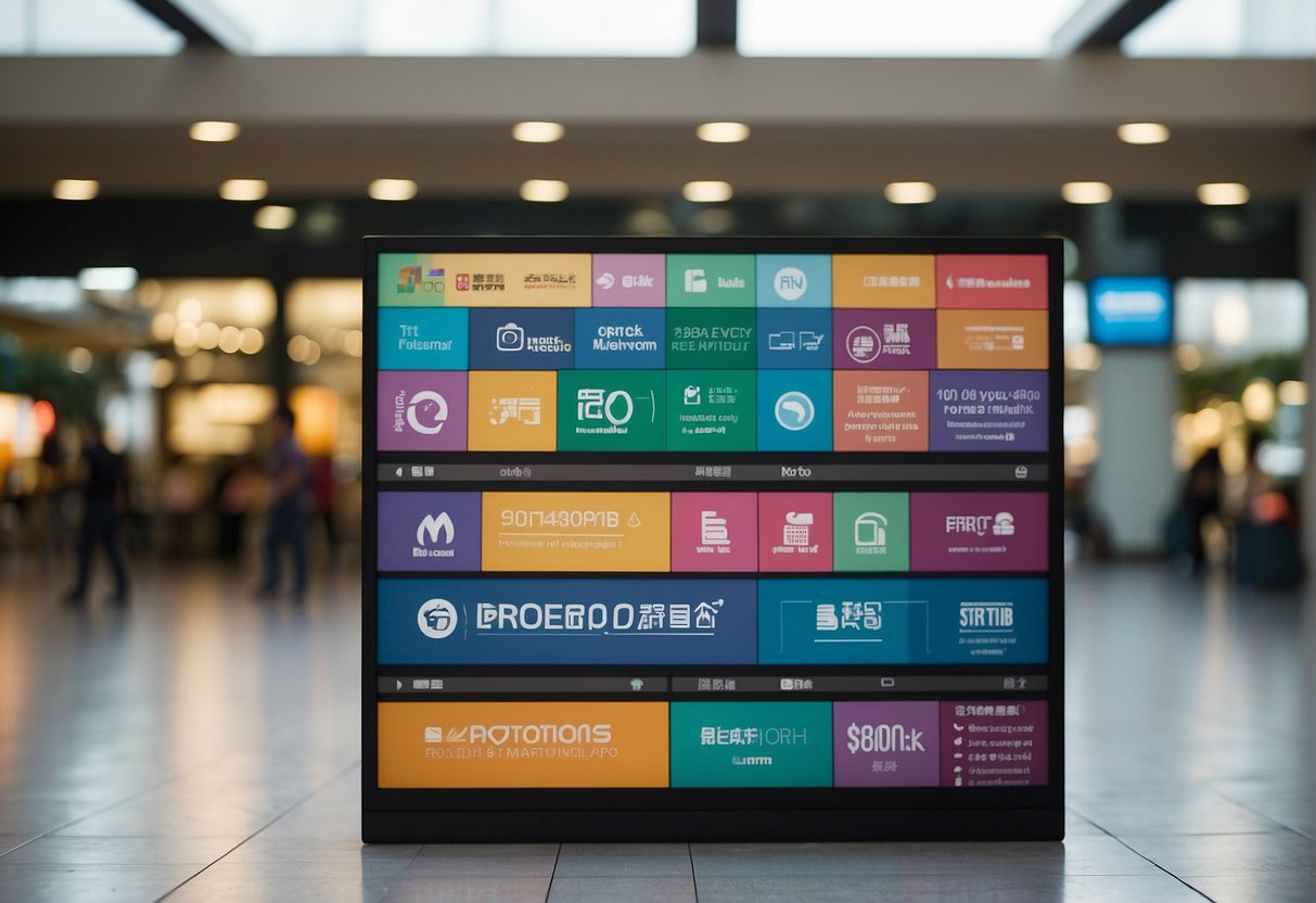 A colorful banner with "Frequently Asked Questions fuji promotions singapore" displayed prominently