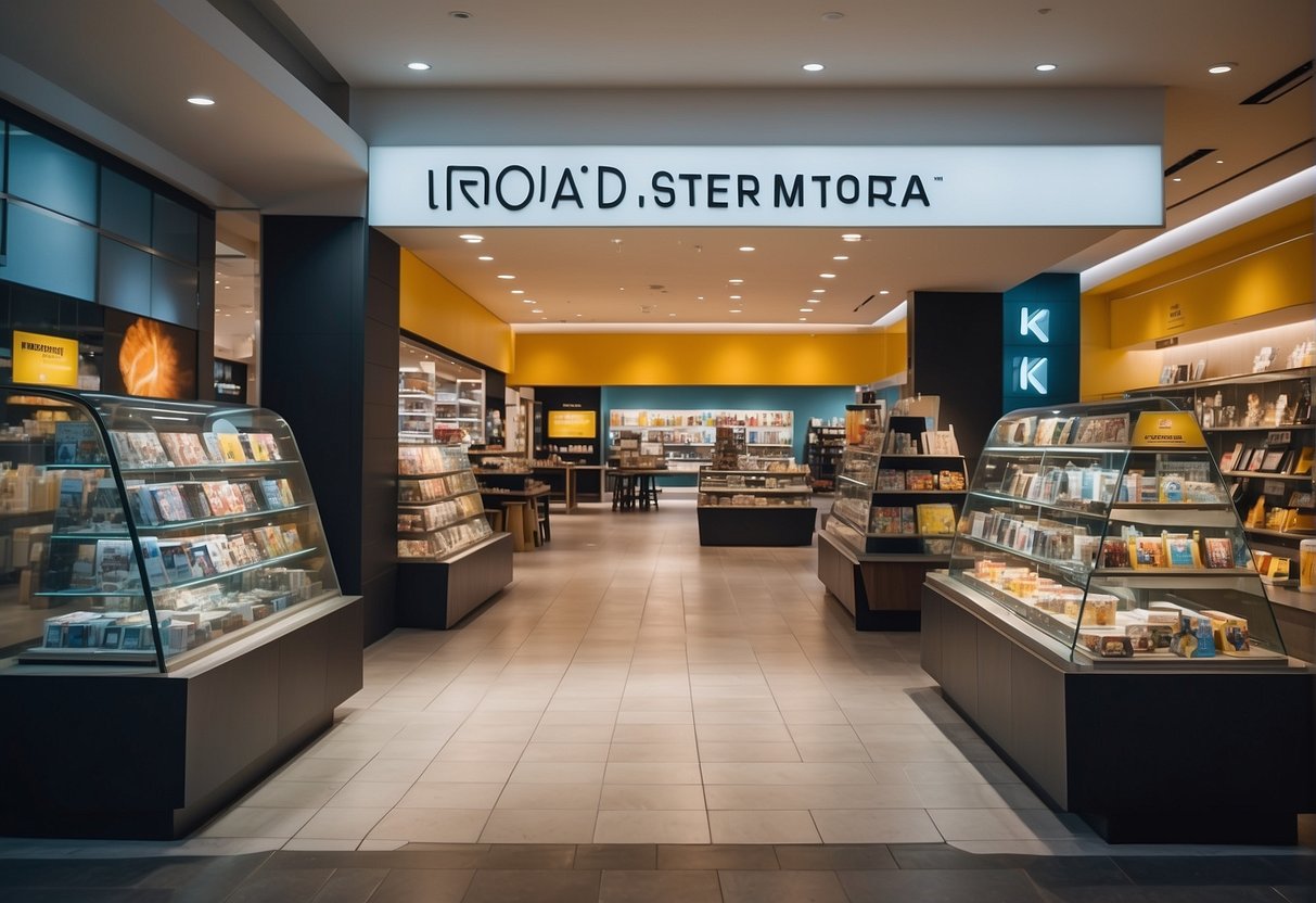 Brightly lit Iora store with eye-catching promotional displays and excited customers browsing