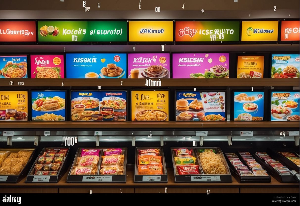 A vibrant display of Kiseki's latest offers, featuring colorful promotions and discounts, beckoning customers with enticing deals