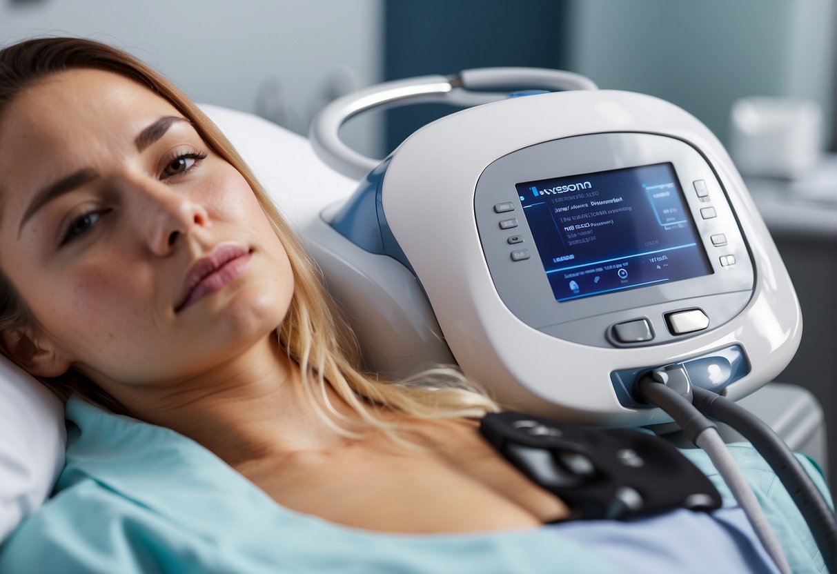 The Liposonix machine emits high-intensity focused ultrasound to target and destroy fat cells. The treatment promotes fat reduction and body contouring