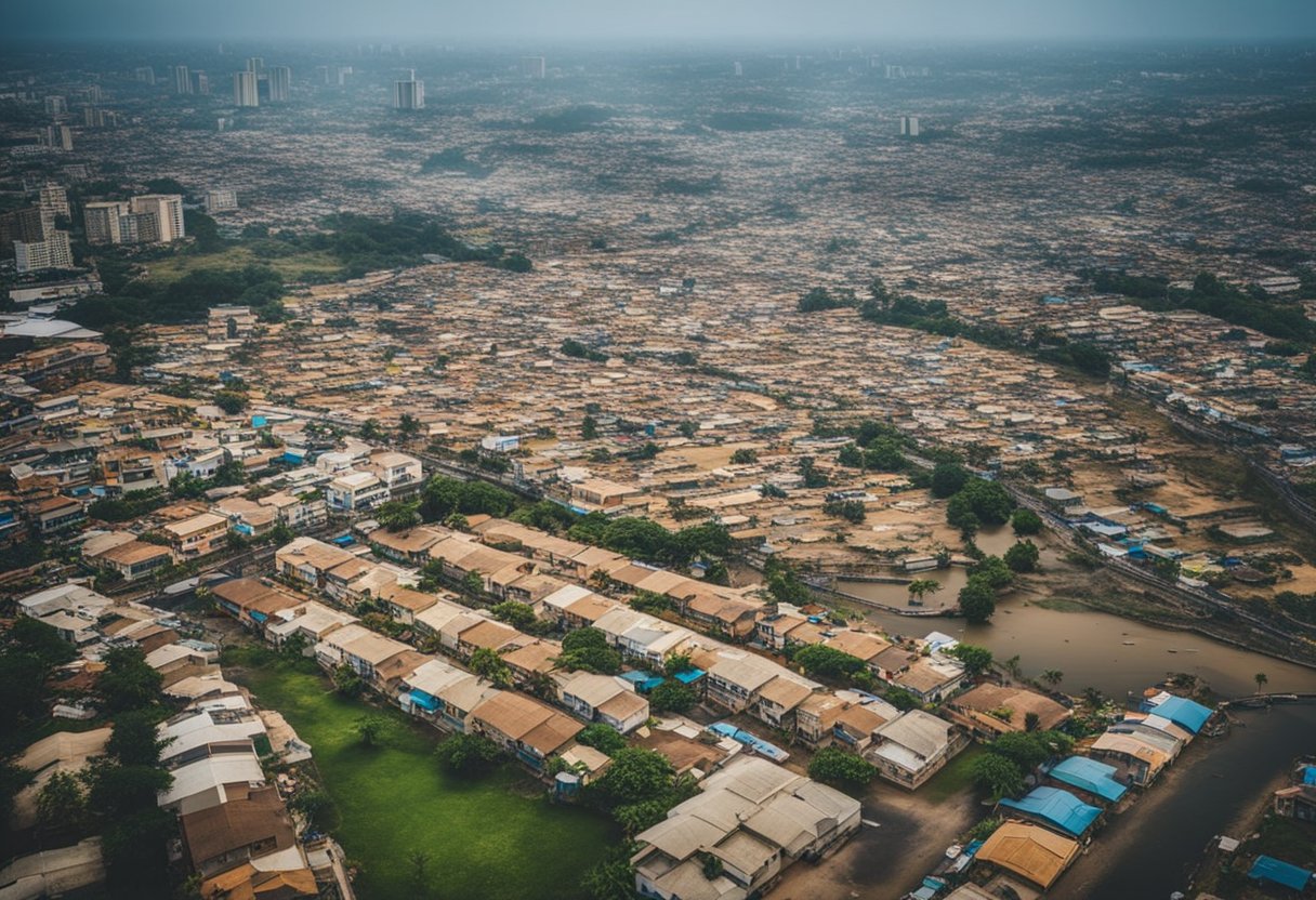 Aerial view of Lagos State's affluent local governments