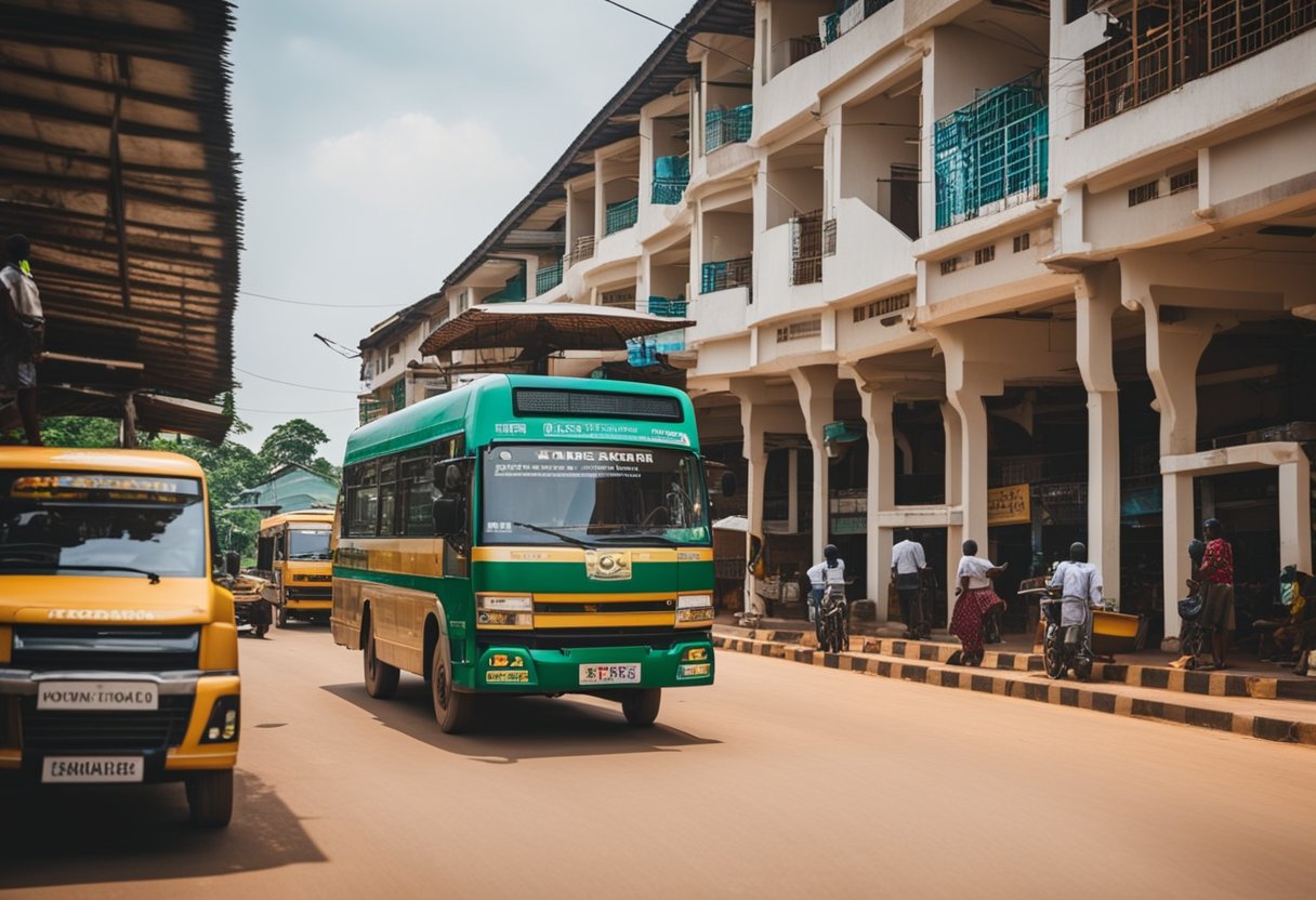 The bustling streets of the wealthiest local government in Anambra State, with modern infrastructure and bustling economic activity