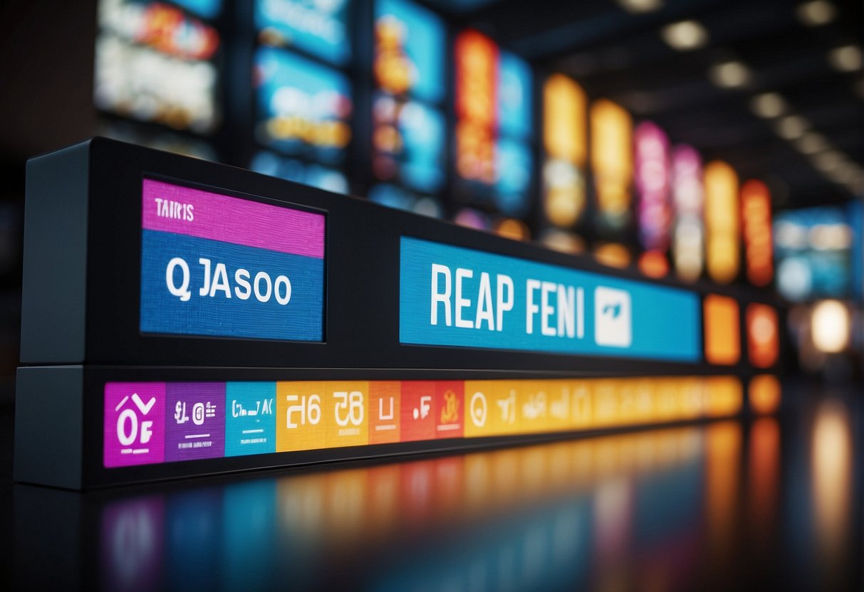 A bright and colorful banner displaying "Frequently Asked Questions qoo10 promotions Singapore" with a variety of product images and discount offers