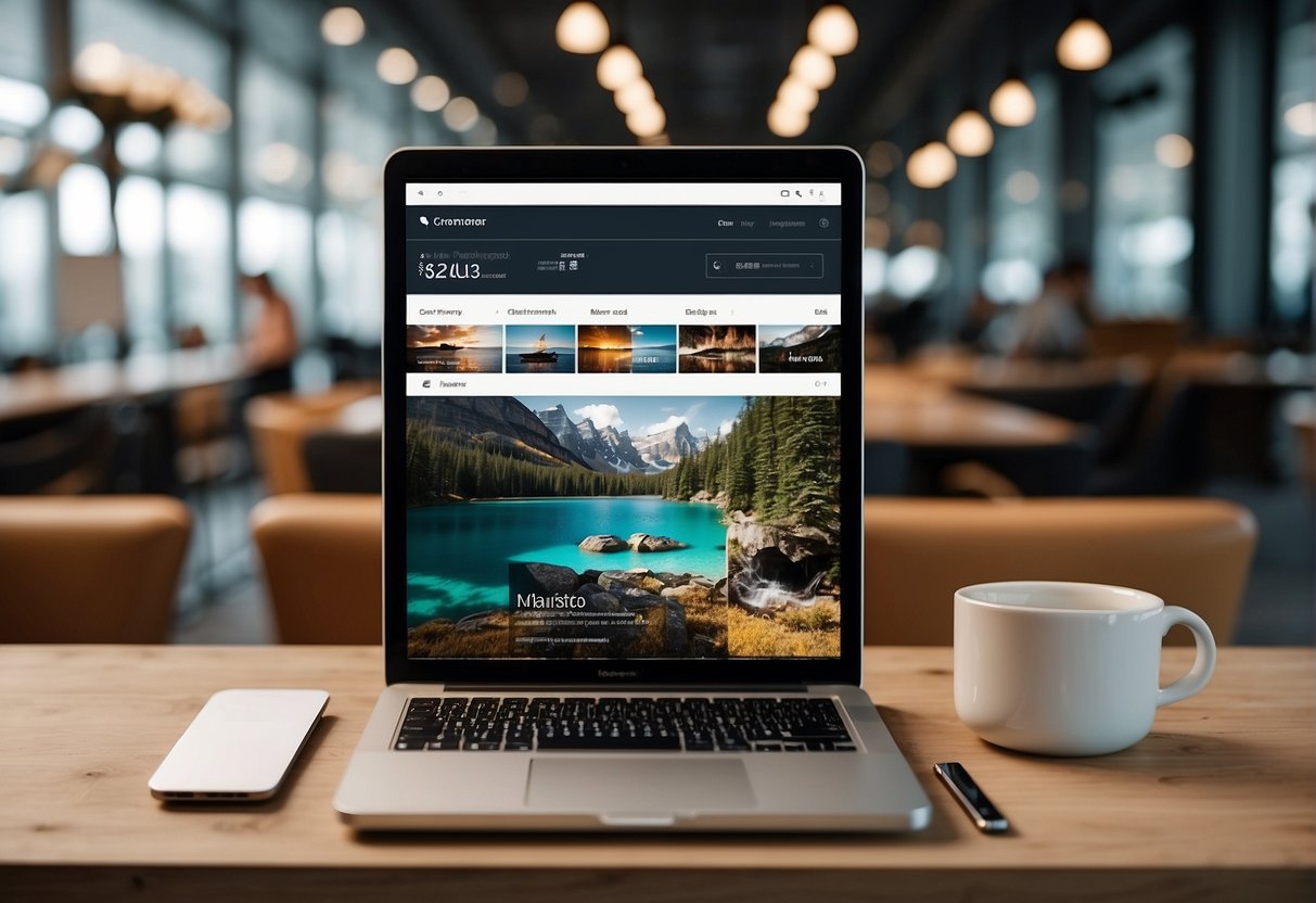 A customer easily books a trip on Via.com's user-friendly website, with seamless navigation and attractive promotions displayed