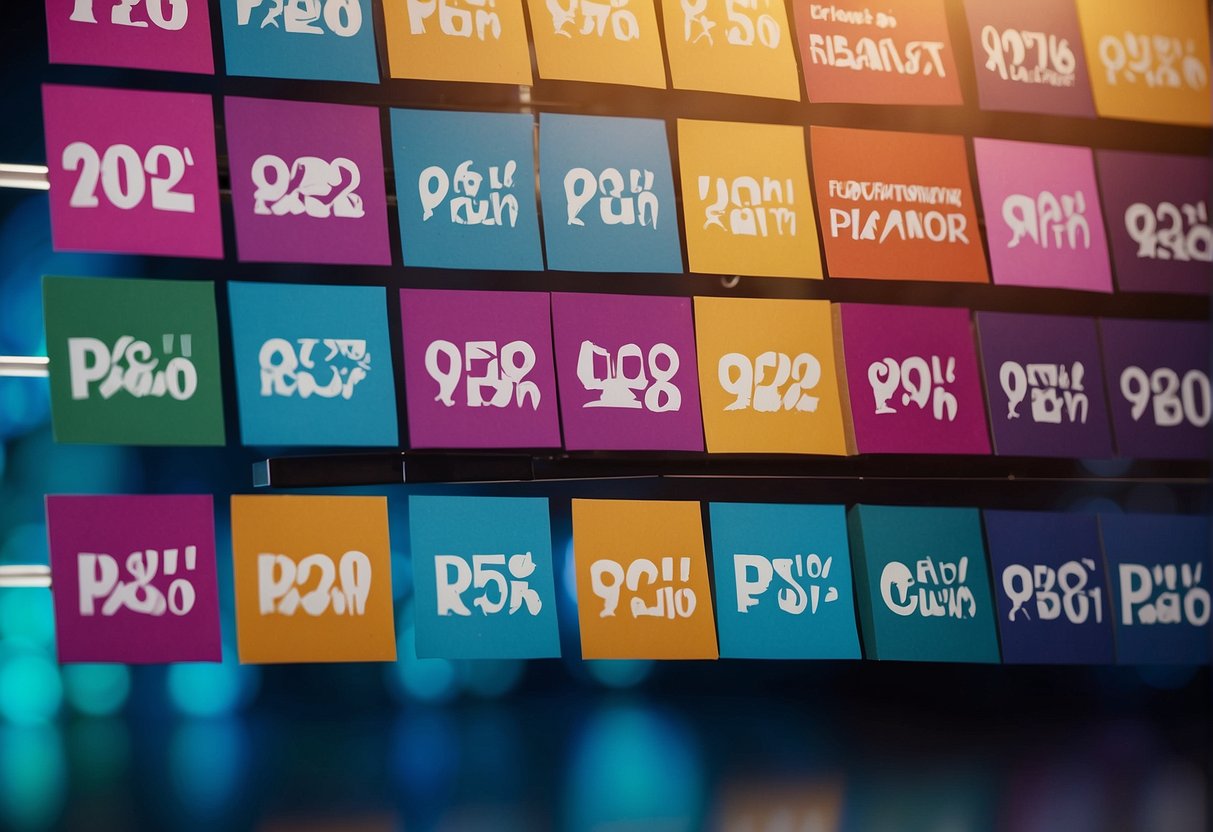 A colorful banner with "Frequently Asked Questions pogo promotions singapore" displayed prominently, surrounded by icons of question marks and promotional offers