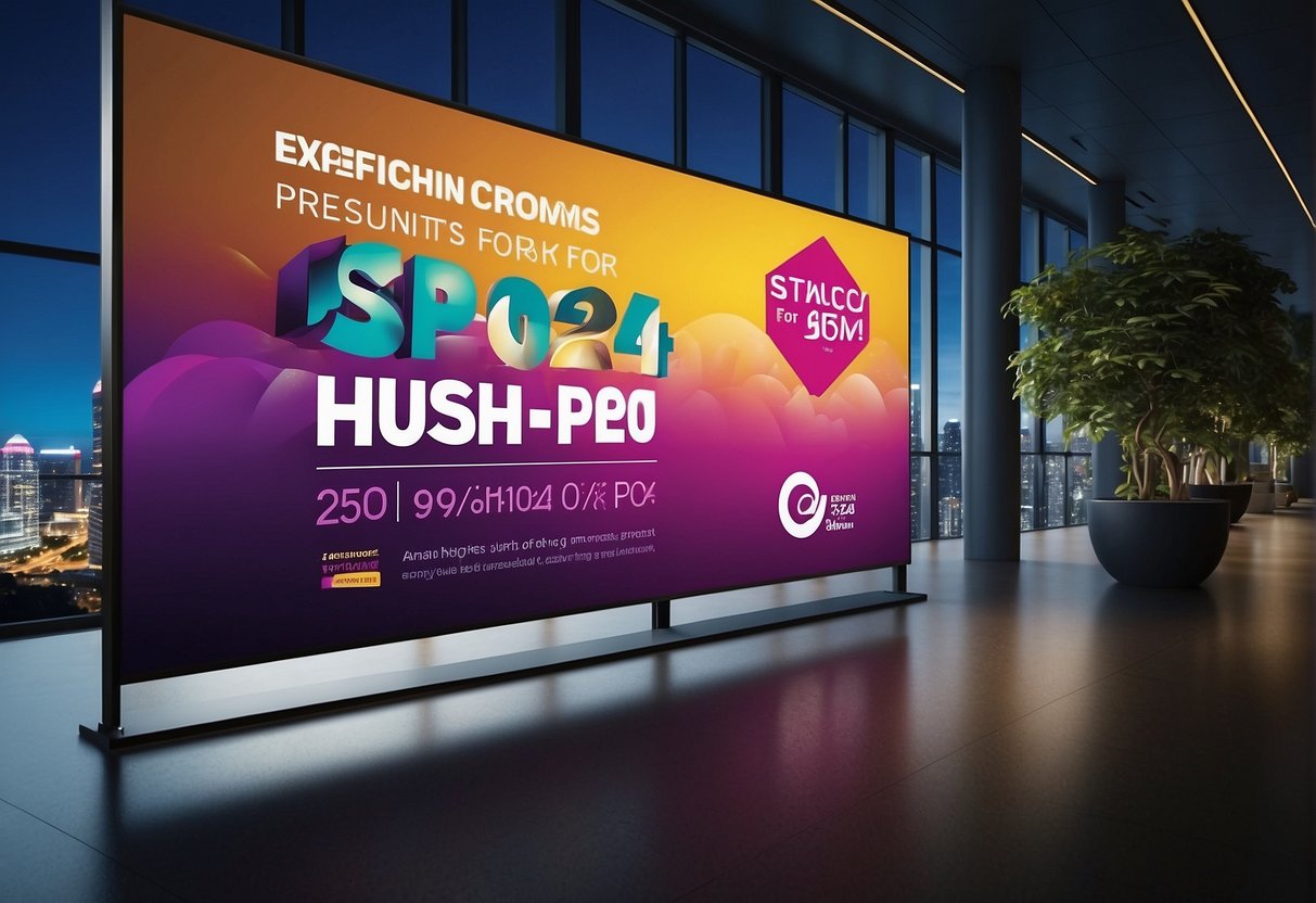 A banner displaying "Exclusive Promotions for 2024" with the logo of SPC Promotions Singapore. Bright colors and bold text