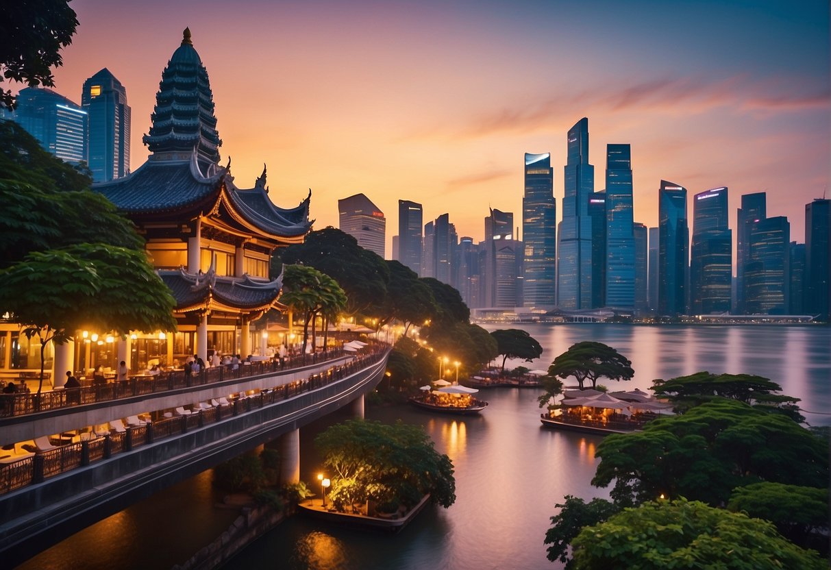 A colorful collage of travel destinations and lifestyle activities with "Tata Promotions Singapore" logo prominently displayed