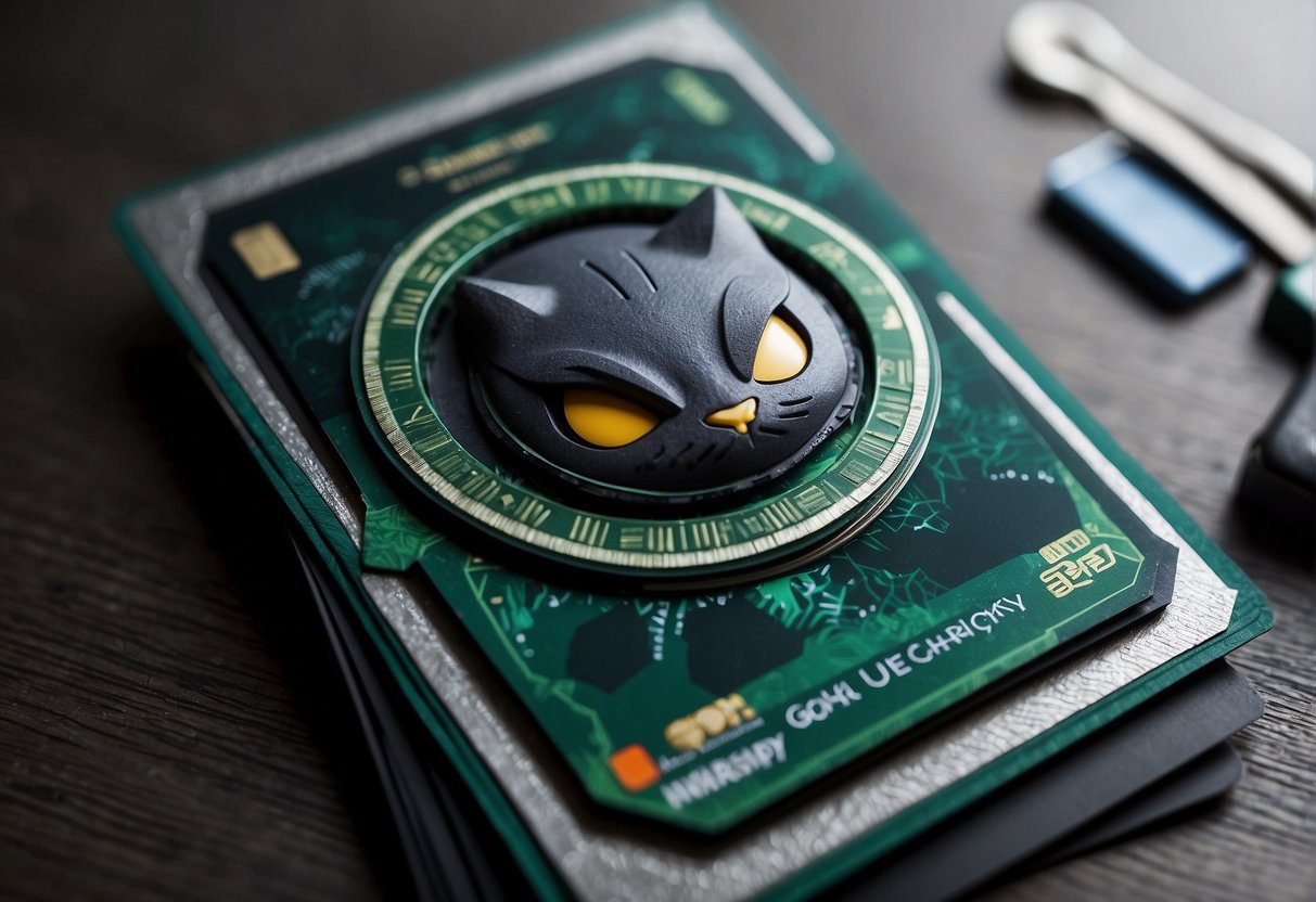 Marshadow GX card surrounded by promotional materials in Singapore