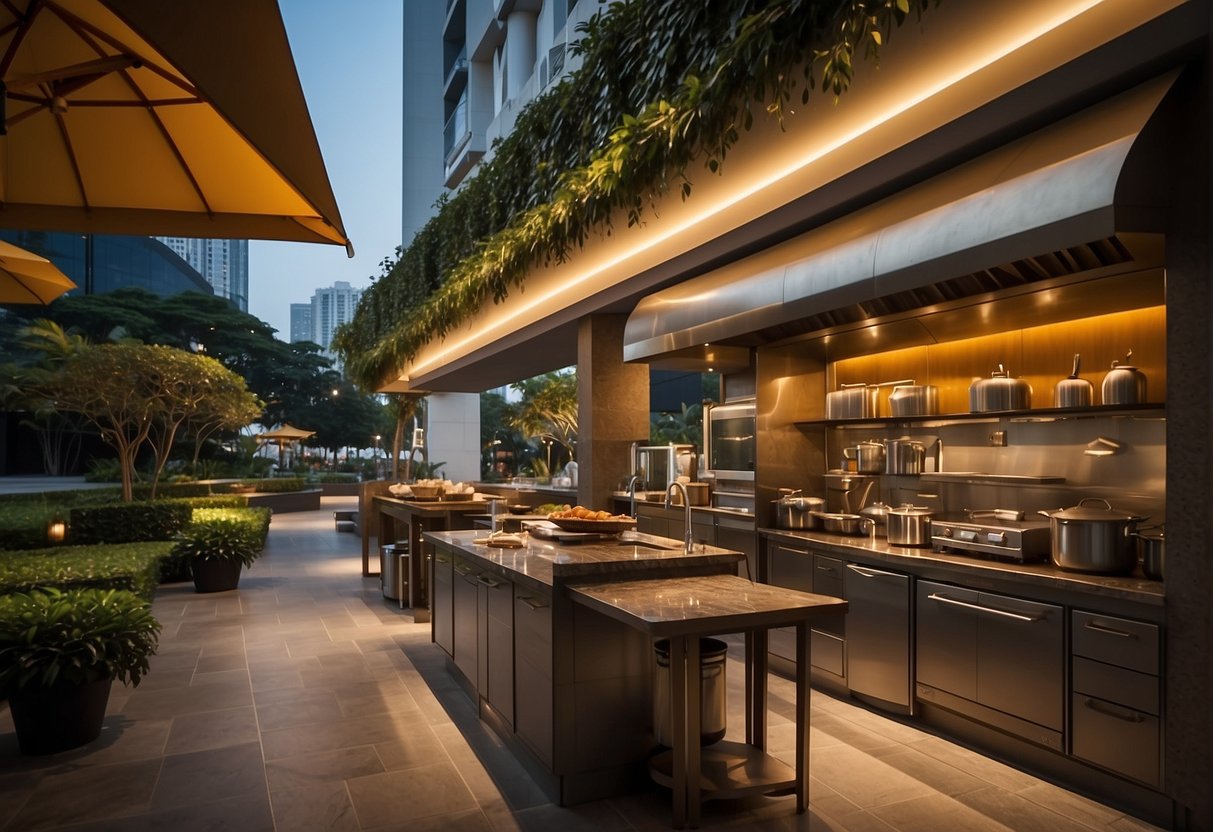 The JW Marriott Singapore South Beach beach road kitchen promotions are highlighted in the bustling streets of Singapore