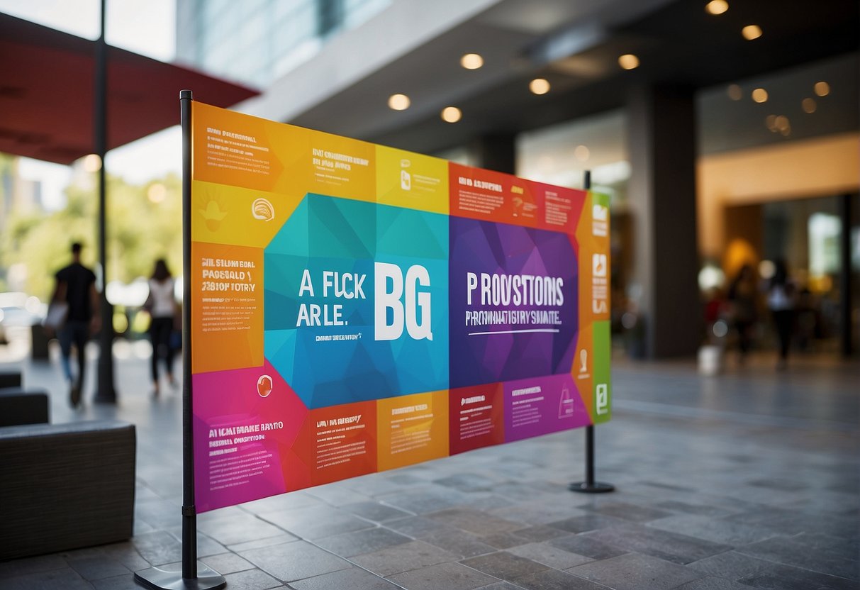 A colorful banner displaying "Frequently Asked Questions bhg promotions singapore" with bright, eye-catching graphics