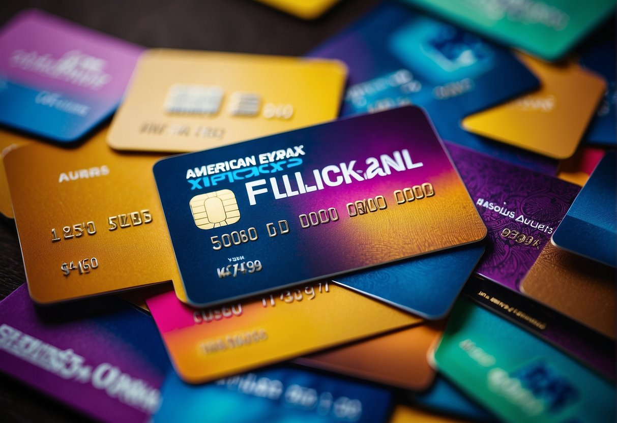 A vibrant display of exclusive promotions for American Express Card Members in Singapore. Bright colors and bold text highlight the benefits available