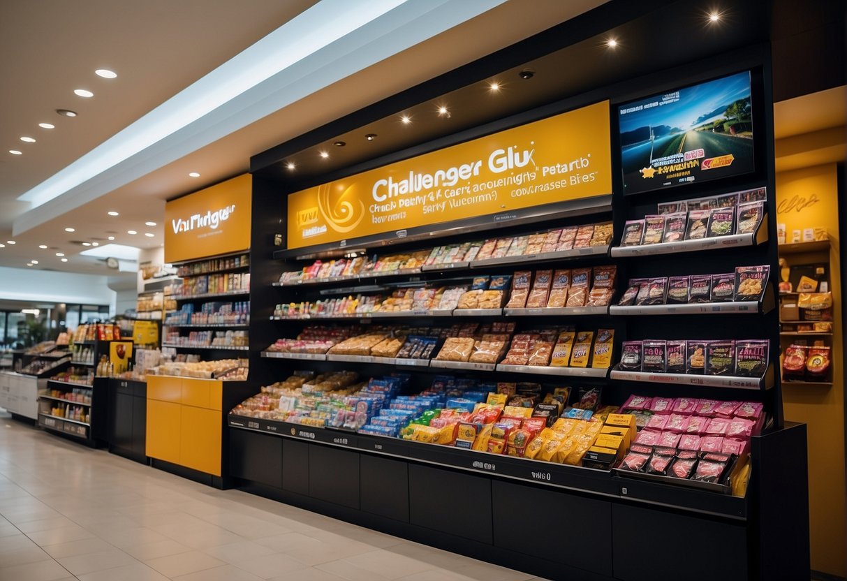 A vibrant, eye-catching display of exclusive Challenger ValueClub offers and promotions in Singapore