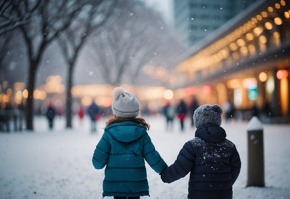 Snow City Singapore's latest promotions: colorful banners, happy families, and excited children enjoying snow activities